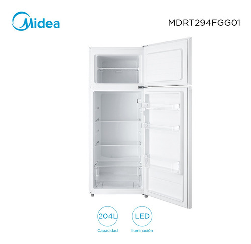 Heladera Midea 204 L Frío Húmedo Mdrt294fgg01 - Queoferta.uy Blanco