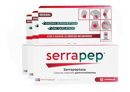 Serrapep- Serrapeptasa - Purificada -36 Caps. - Original