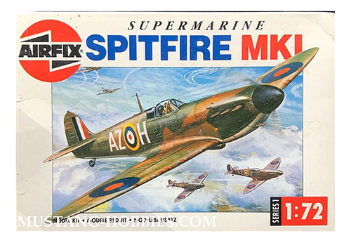 Spitfire Mk.i Escala 1/72 Airfix D-025