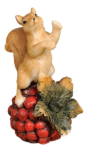 Figura De Ardilla De Resina Con Forma De Ardilla De Jardín C