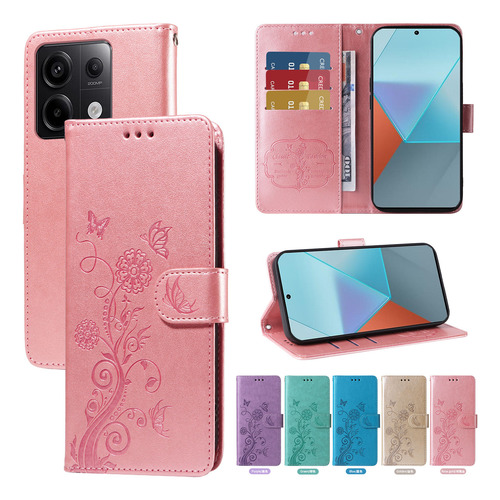Funda De Piel Tipo Cartera Con Ranura Para Tarjetas Y Ranuras Para Xiaomi Poco M5s M4 M3