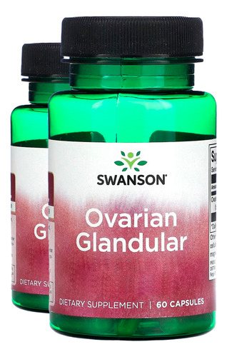 Glandular Ovariana 250mg Swanson 60 Caps 2un Sabor Sem Sabor