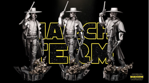 Archivo Stl Impresión 3d - Star Wars - Cad Bane + Bust 