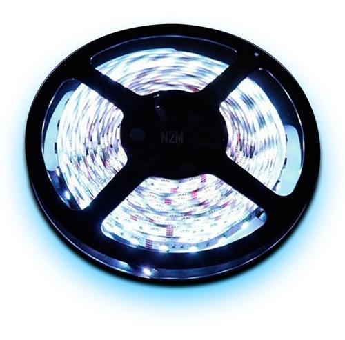 Tira Led 5050 Rollo 5 Mt Color 24v Interior Camion Colectivo Color de la luz Blanco frío