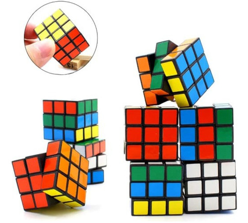 12 Cubo Magico Rubik Juguete Piñata Bolo Fiesta Cumple Event
