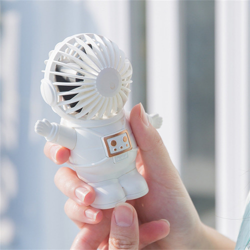 D Cute Astronaut Ventilador De Escritorio Portátil Con Bolsi