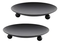 Comprar Portavelas De Hierro Negro, Juego De 2 Velas