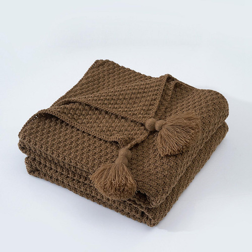 Manta Tejida De Estilo Nórdico, Ligera, Para Cama,