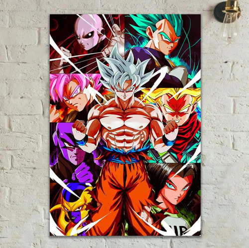 Poster Dragon Ball Super Z  48cmx33cm Calidad Goku Vegeta