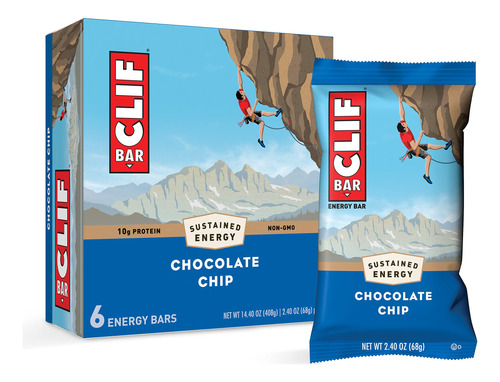 Clif Barra Energtica, Chip De Chocolate (2.4 Oz, 6 Unidades)