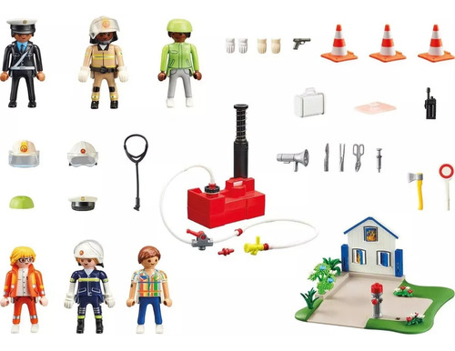 Playmobil Mis figuras Crea tu figura Mission Rescue 70980 Color Azul