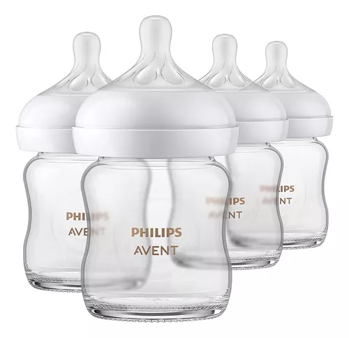  Philips Avent - Biberón natural, transparente, 4 onzas