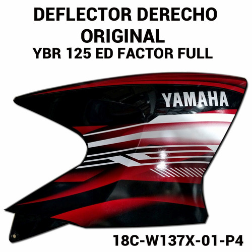 Deflector Tanque Yamaha Ybr 125 Ngr Ed Original Derecho Fas