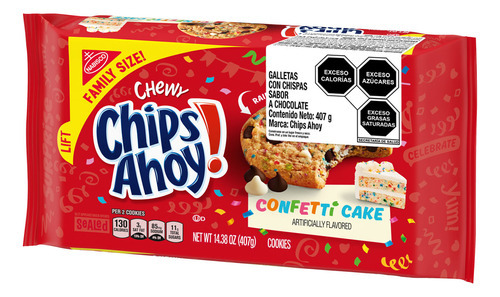 NB Chips Ahoy Chewy Confetti Cake 407g