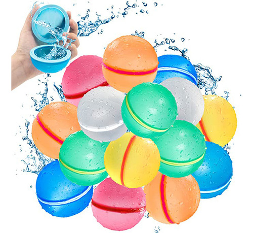 X Globo De Agua Infantil Reutilizable Silicona Fiesta 5pcs J