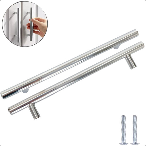 Kit 2 Puxadores Móveis Haste Redonda Inox 128mm - Compra Segura Ekom