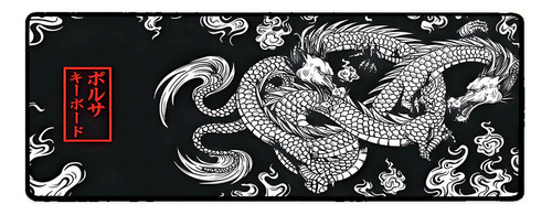 Mouse Pad Grande 60x30 Desk Pad Dragão Chinês Japonês