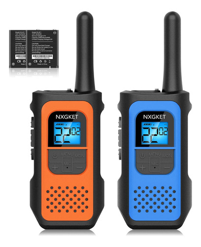 Walkie Talkies Para Adultos, Paquete De 2 Unidades, Recar