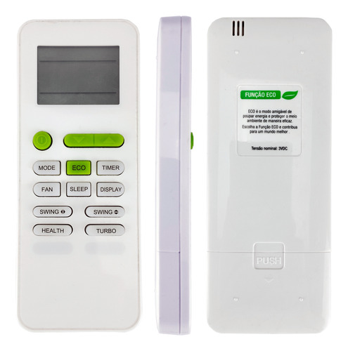 Controle Remoto De 9.000 A 80.000 Btus Elgin