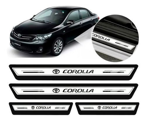 Soleira Protetor Porta Platinum Toyota Corolla 2008 2009 201