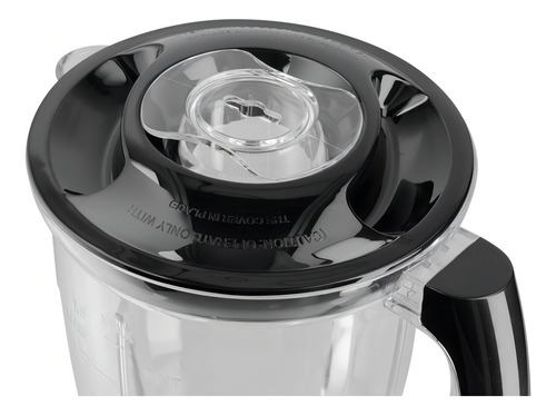 Licuadora Winco W1902 1.5 L negra con jarra de plástico 220V