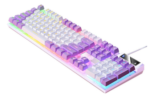Teclado Mecánico Para Juegos Usb Rgb Retroiluminado Para Pc