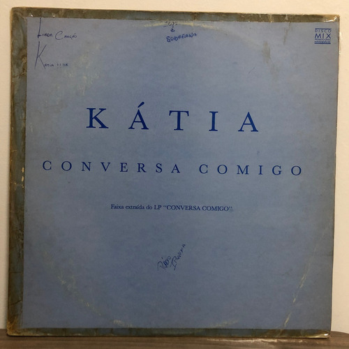 Lp Katia Conversa Comigo Disco Promo Mix Single