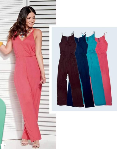 Mono Coral Jade Turquesa Jumpsuit Palaxo  Playa Moda Club Ma