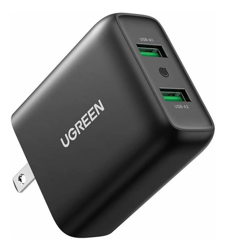 Ugreen Cargador Pared Dual Qc 3.0 Usb Carga Rapida 36 W Para