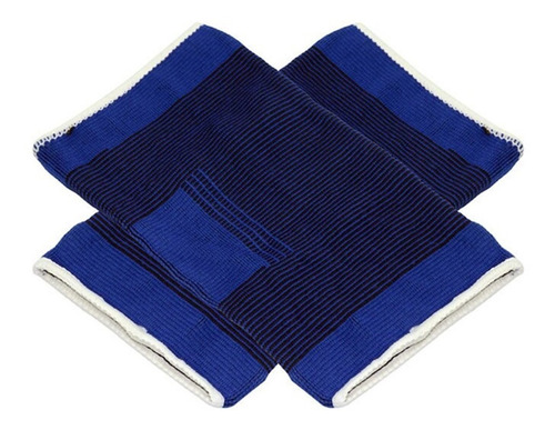 Imagen 5 de 10 de Rodillera Deportiva Elástica Compresion Vendaje Azul X Par