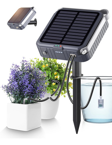 Sistema De Riego Por Goteo Automático Solar, 15 Macetas