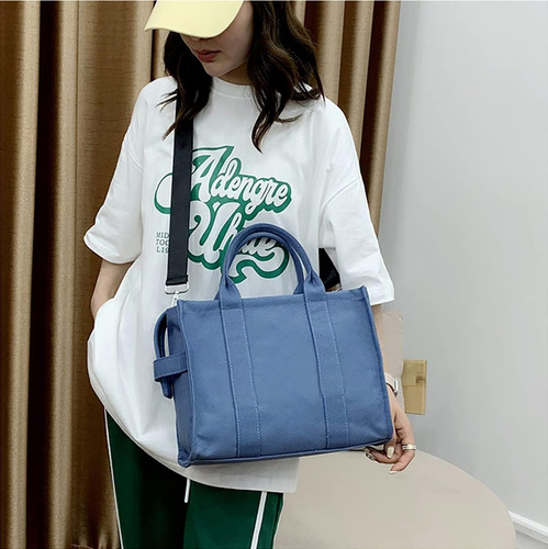 Ncduansan Bolso Grande De Lona Bolso De Compras Simple De Un