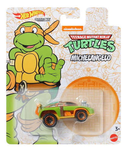 Hot Wheels Characters Tmnt Michelangelo Color Verde