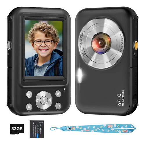 Cámara Digital, Cámara Para Niños Con Tarjeta De 32 Gb, .