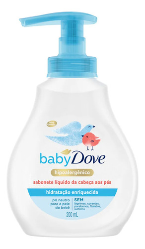 Pack X 3 Jabon Liquido Baby Dove Humectacion Enriquecida