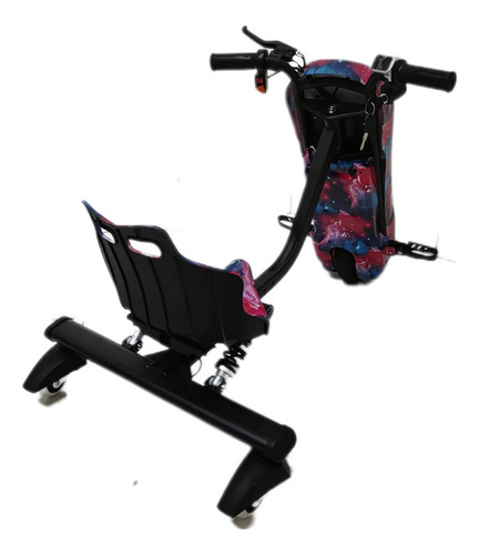 Triciclo Elétrico Scooter Drift 250w 3 Velocidades Cor Pink E Blue
