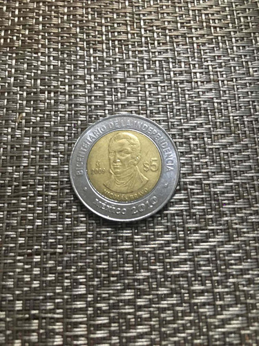 Moneda Conmemorativa $5 Nicolás Bravo 2009