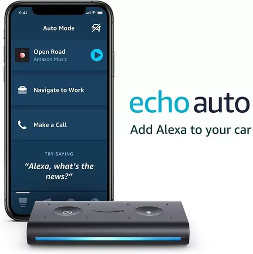 Echo Auto Asistente Virtual - Alexa En Tu Carro, Español Color