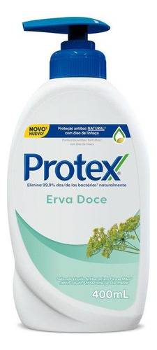 Sabonete Líquido Antibacteriano Protex Erva Doce 400ml