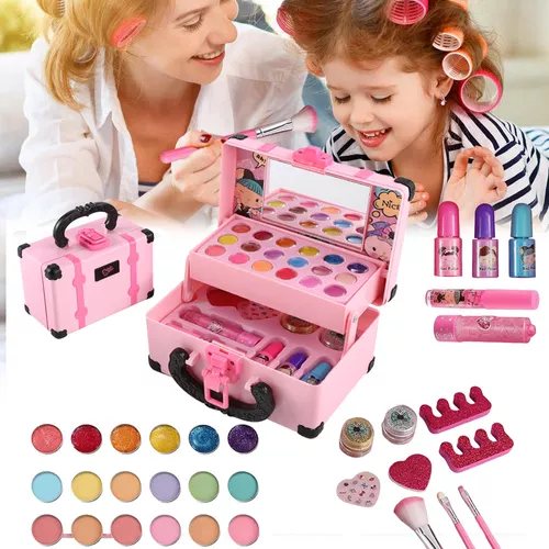 Kit de maquiagem para menina real lavável conjunto de maquiagem