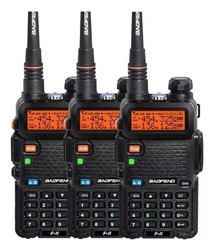 Kit X 3 Handy Baofeng Uv 5r Recargable Walkie Talkie