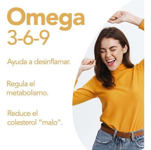 Omega 3 6 9 | Pescado, Linaza, Oliva | 280 Softgels | Natgel