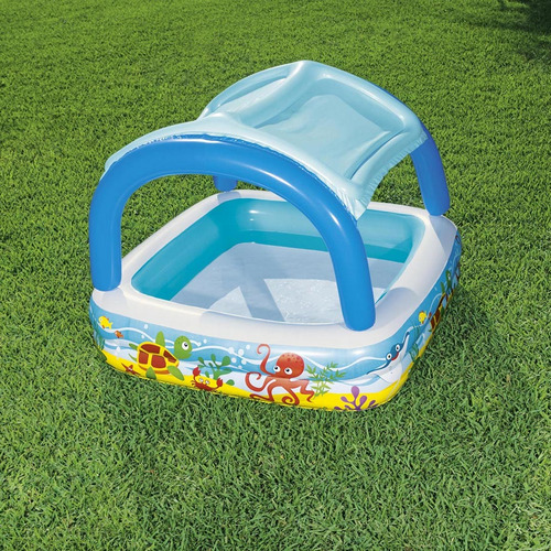 Piscina Bestway Inflable Con Toldo Desmontable 140x140x114cm