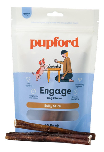 Palitos Masticables Pupford Thick Bully Para Perros Y Cachor