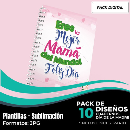 Diseños Para Portadas Cuadernos Día De La Madre M148 | Cuotas sin interés