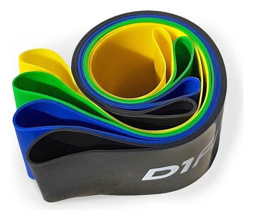 Kit Mini Band Faixa Elastica 3un Leve Amarela D1fitness