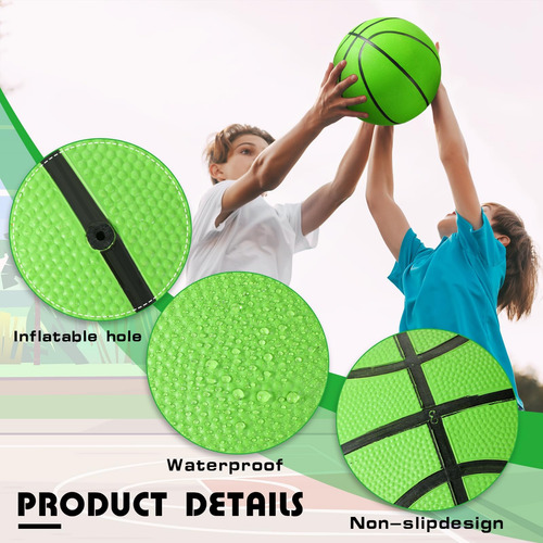 Leyndo 6 Pcs Basketballs Basket Size 7, Baloncesto De Goma P