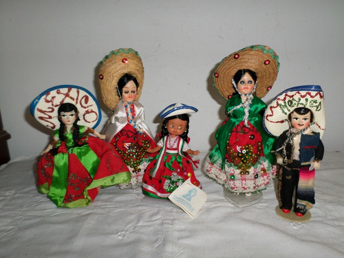 Lote U Muñecas Colección Mexicanos 1 Dolly Sa De Cv C/detall
