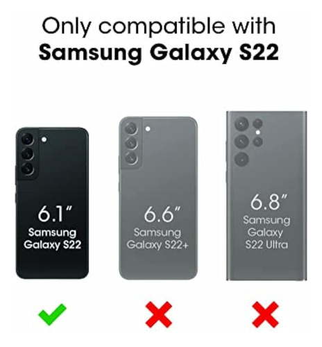Funda Otterbox Commuter Series Para Galaxy S22 - Negro