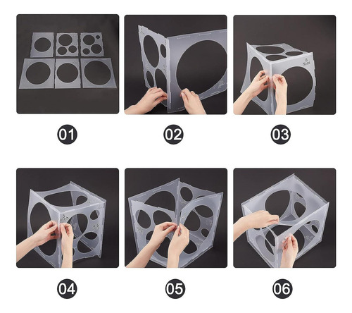 Caja Medidora De Globos, Cubo, Herramienta Duradera Para